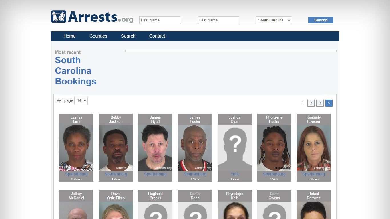 South Carolina Arrests and Inmate Search